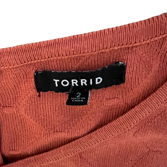 Beautiful EUC Size 2 Torrid Women’s Terracotta Sleeveless Sweater Dress - Picture 2 of 3